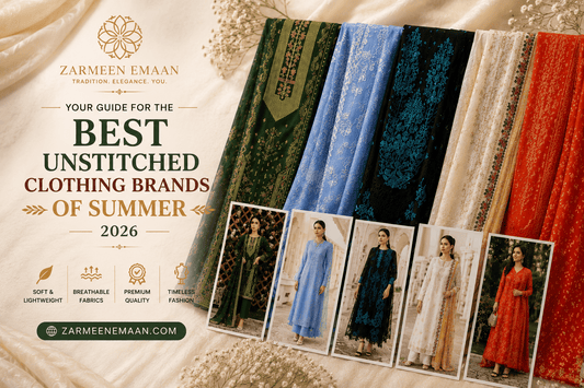 unstitched clothing brands in Pakistan