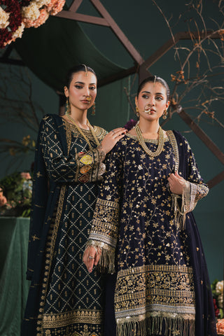 3PC Zarmeen & Emaan Viscose Code:ZE:663