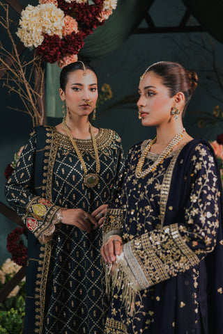 3PC Zarmeen & Emaan Viscose Code:ZE:663