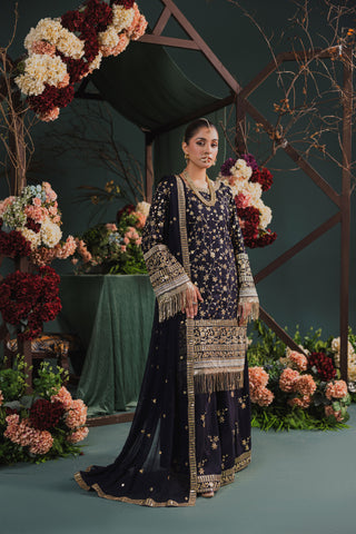 3PC Zarmeen & Emaan Viscose Code:ZE:663