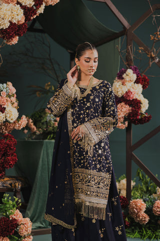 3PC Zarmeen & Emaan Viscose Code:ZE:663