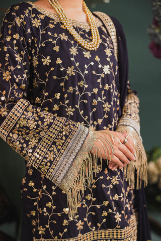 3PC Zarmeen & Emaan Viscose Code:ZE:663