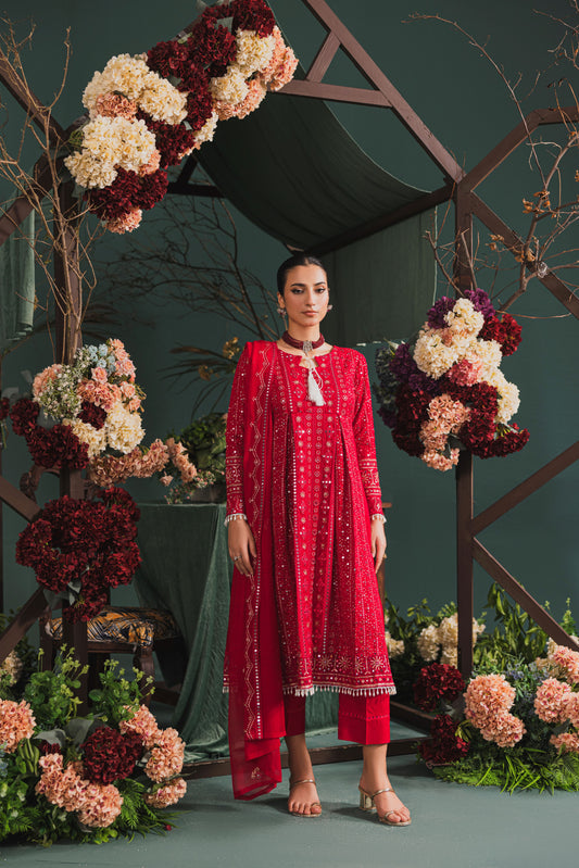 3PC Zarmeen & Emaan Viscose Code:ZE:668