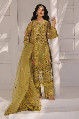 Premium 3pc EMB Viscose Zarmeen & Emaan Z.E-745