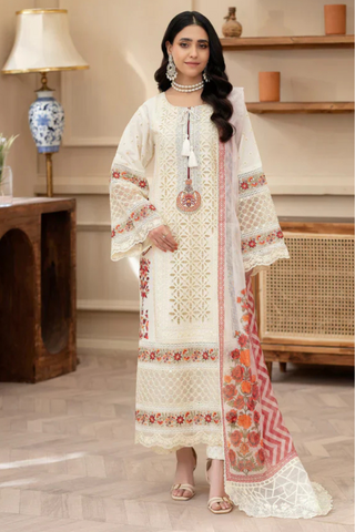 Premium 3pc EMB Viscose Zarmeen & Emaan Z.E-749