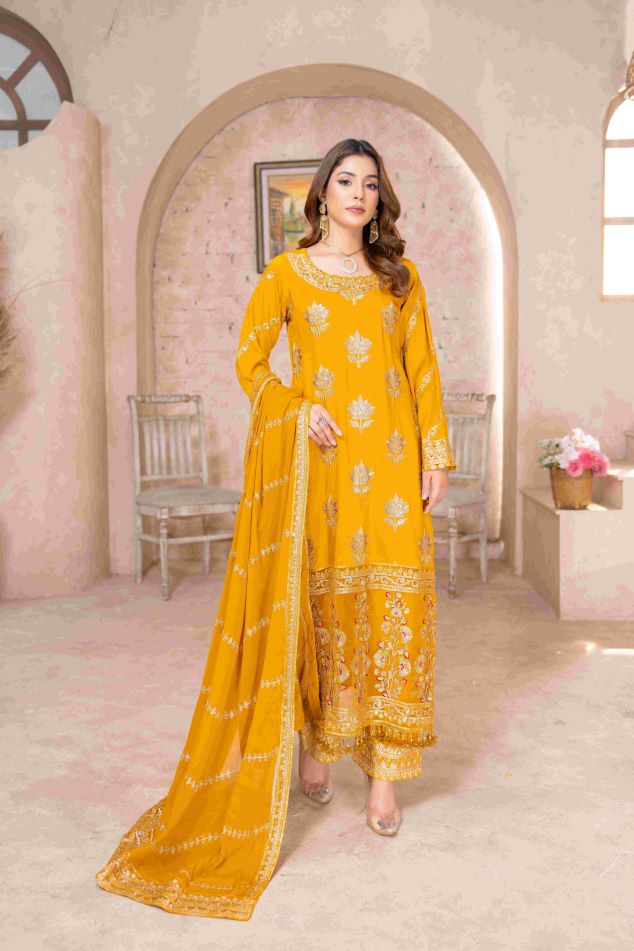 Fancy Viscose 3pc Zarmeen & Emaan Premium