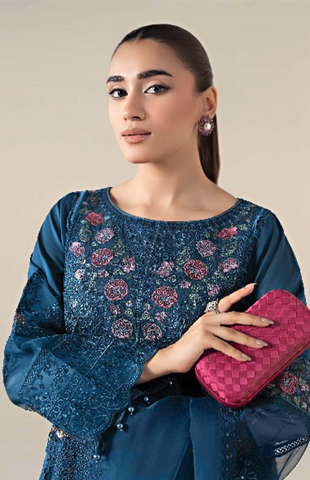 Premium 3pc EMB Viscose Zarmeen & Emaan Z.E-747
