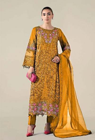 Premium 3pc EMB Viscose Zarmeen & Emaan Z.E-747