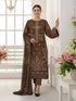 Emb 3pc Vintex Peach Munarq By Nisha Designer 2535