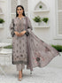 Emb 3pc Karandi Nisha Designer 2534
