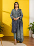 3pc EMB Nisha Designer V-2544