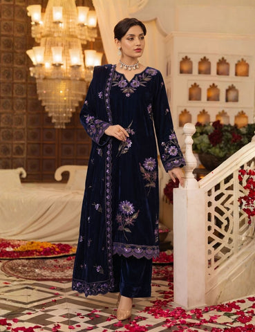 Zarmeen Emaan Premium Embroidered Velvet ZE-966 5