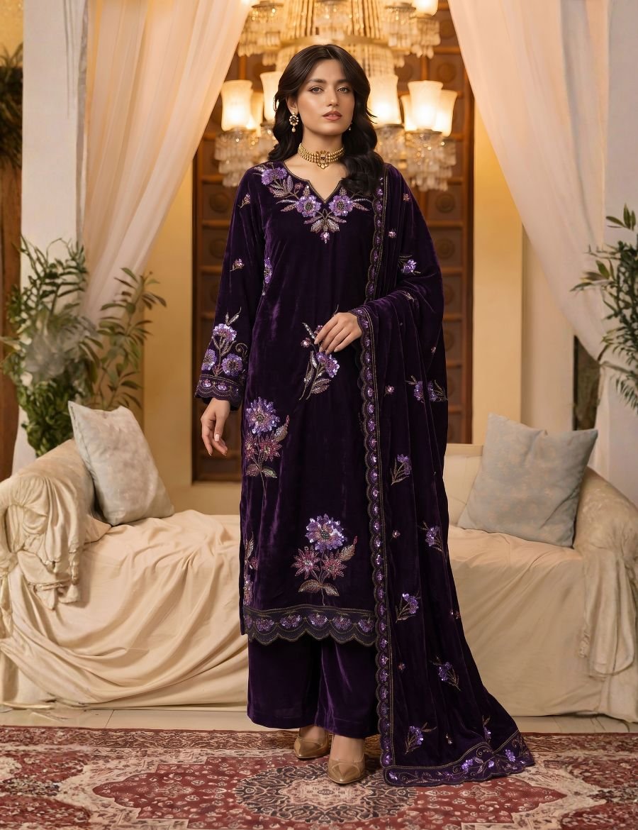 Zarmeen Emaan Premium Embroidered Velvet ZE-966 6