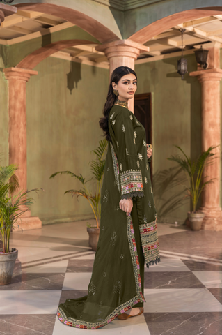 Premium 3pc EMB Viscose Zarmeen & Emaan Z.E-713