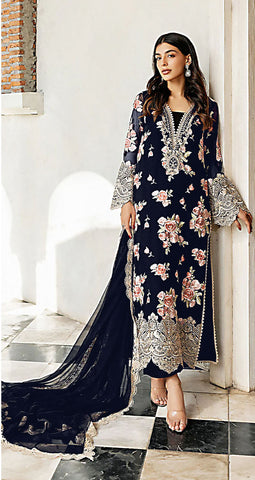 Premium 3pc EMB Viscose Zarmeen & Emaan Z.E-720