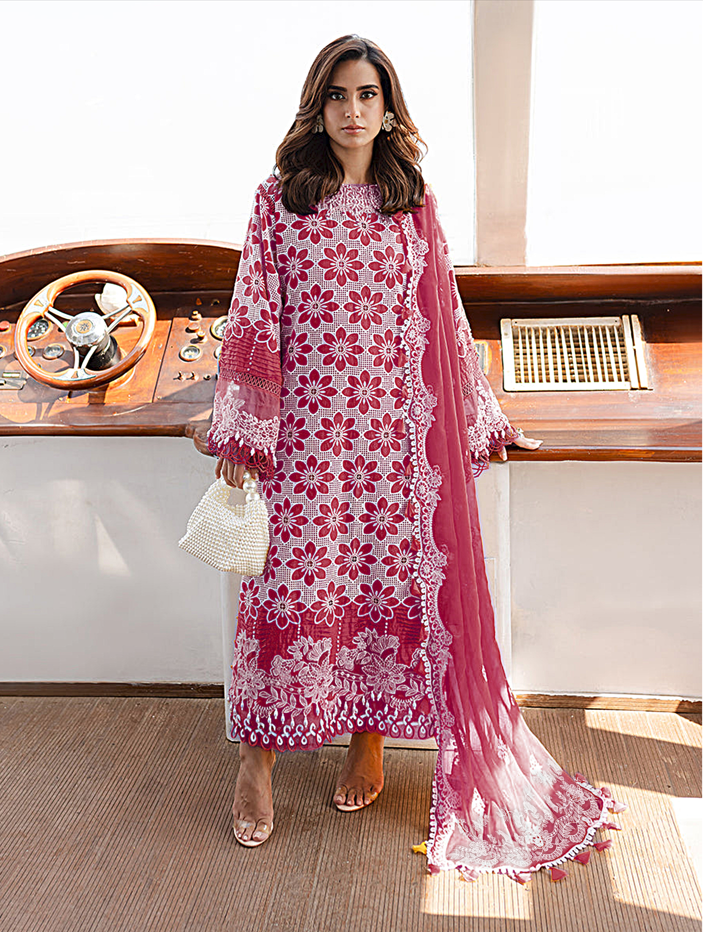 Premium 3pc EMB Viscose Zarmeen & Emaan Z.E-733