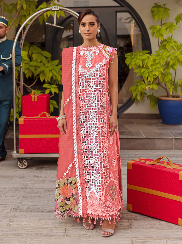 Premium 3pc EMB Viscose Zarmeen & Emaan Z.E-740