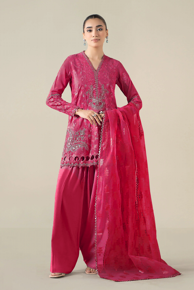 Premium 3pc EMB Viscose Zarmeen & Emaan Z.E-746