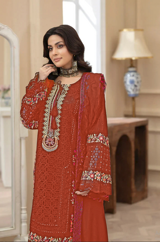 Premium 3pc EMB Viscose Zarmeen & Emaan Z.E-749