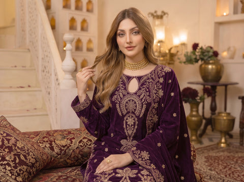Zarmeen Emaan Premium Embroidered Velvet ZE-973-6