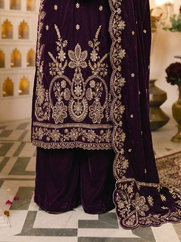 Zarmeen Emaan Premium Embroidered Velvet ZE-973-4