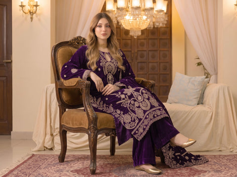 Zarmeen Emaan Premium Embroidered Velvet ZE-973-6
