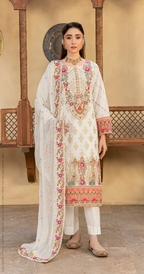 Premium 3pc EMB Viscose Zarmeen & Emaan Z.E-707