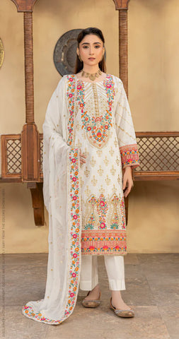 Premium 3pc EMB Viscose Zarmeen & Emaan Z.E-707