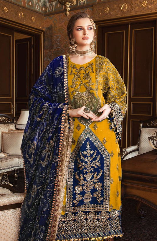 Premium 3pc EMB Viscose Zarmeen & Emaan Z.E-327