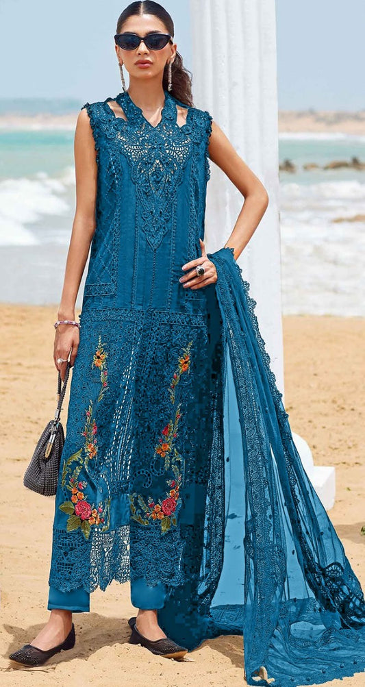 Premium 3pc EMB Viscose Zarmeen & Emaan Z.E-737