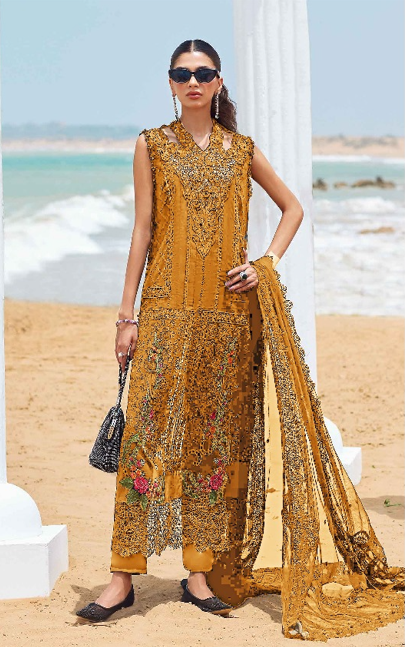 Premium 3pc EMB Viscose Zarmeen & Emaan Z.E 737