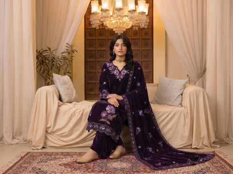 Zarmeen Emaan Premium Embroidered Velvet ZE-966 6
