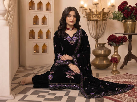 Zarmeen Emaan Premium Embroidered Velvet ZE-966 4