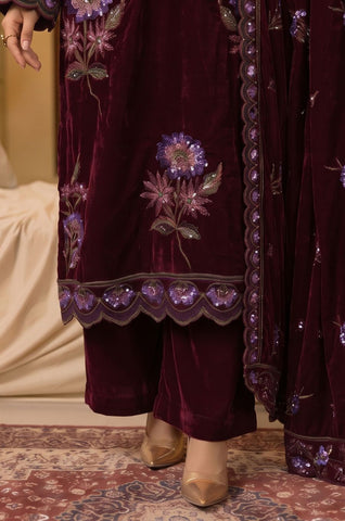 Zarmeen Emaan Premium Embroidered Velvet ZE-966 2