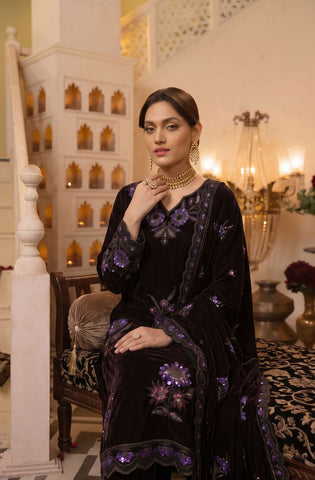 Zarmeen Emaan Premium Embroidered Velvet ZE-966 1