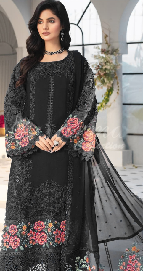 Premium 3pc EMB Viscose Zarmeen & Emaan Z.E-717