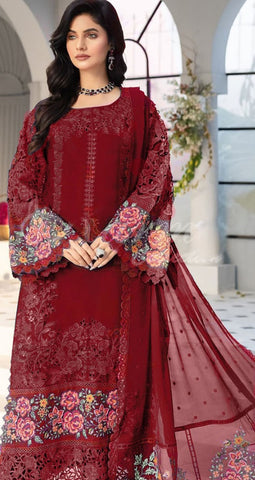 Premium 3pc EMB Viscose Zarmeen & Emaan Z.E-717