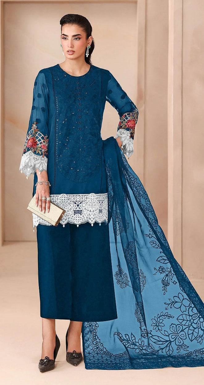 Premium 3pc EMB Viscose Zarmeen & Emaan Z.E-744